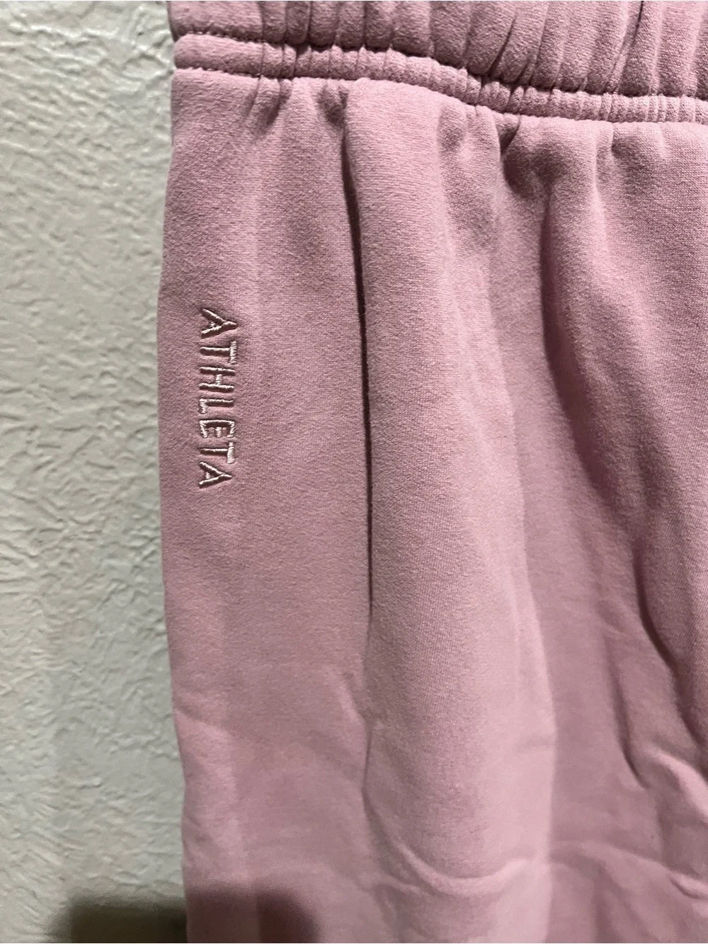 Athleta Light Dusty Rose Pull-On Joggers Sweatpants Size Small TALL EUC Soft
